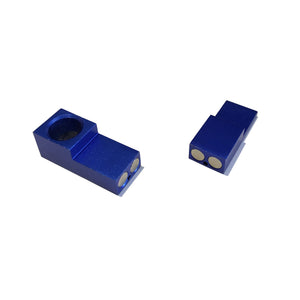 Magnetic 2-Piece Folding Pipe - Blue