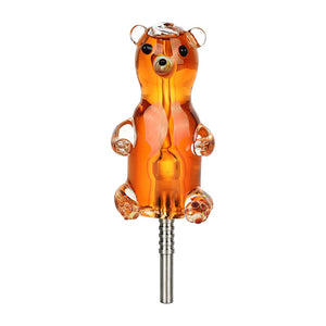 Gummy Bear Glycerin Dab Straw - 5.5"/10mm F/Colors Vary