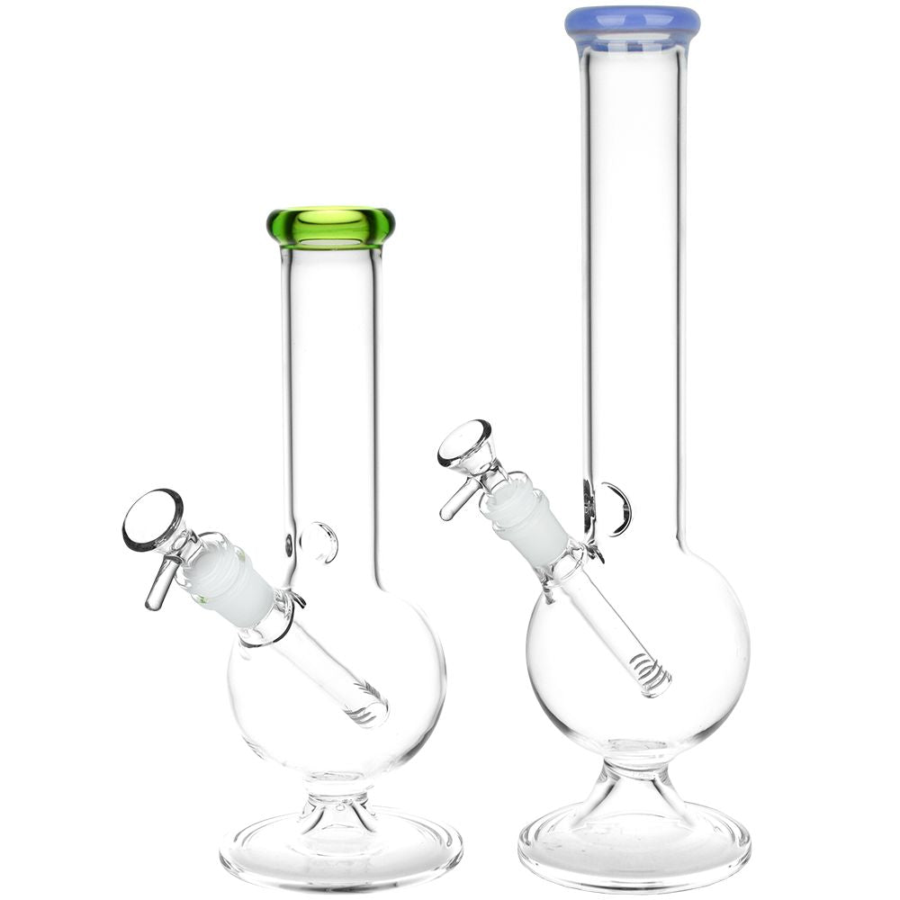 Spherical Splendor Round Bottom Water Pipe | 14mm F |Colors Vary