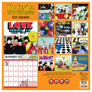 2025 The Beatles: Yellow Submarine Wall Calendar