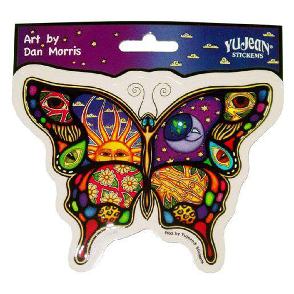 Dan Morris Night & Day Butterfly-Shaped Sticker