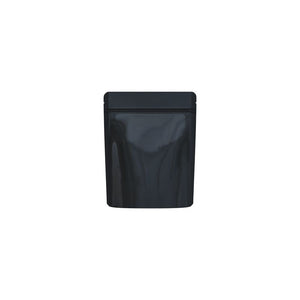 Cannaline Smell Proof Mylar Bags | Black Glossy Solid | 50pc