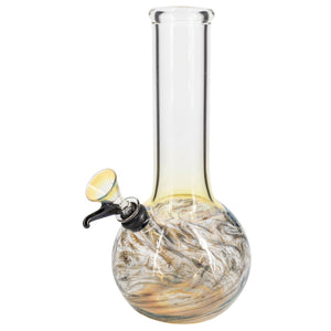 LA Pipes Raked Tiger Stripe Accented Beaker Bong 8"