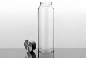 32 oz Glass Water Bottle with Stainless Steel Cap (2nd Generation)