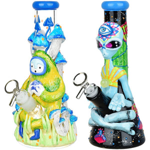 Pulsar Artist Series Glow Beaker Water Pipe | 9.5" | 14mm F