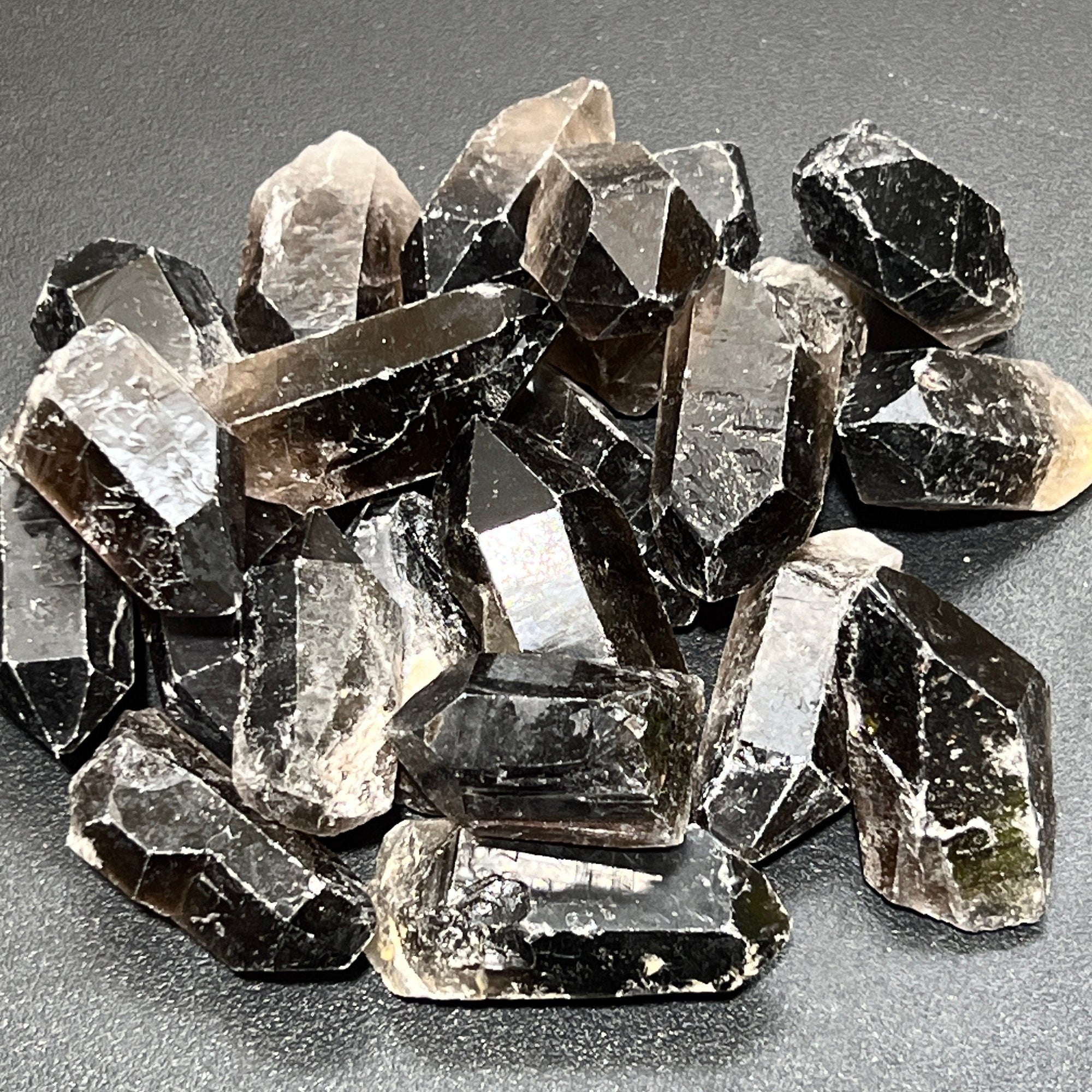 Smoky Quartz Crystal Points Rough Raw Gemstones Healing Crystals and Stones