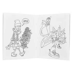 Wood Rocket High AF Adult Coloring Book - 8.5"x11"