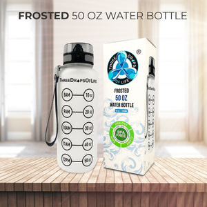 Frosted 50oz Sports Water Bottle