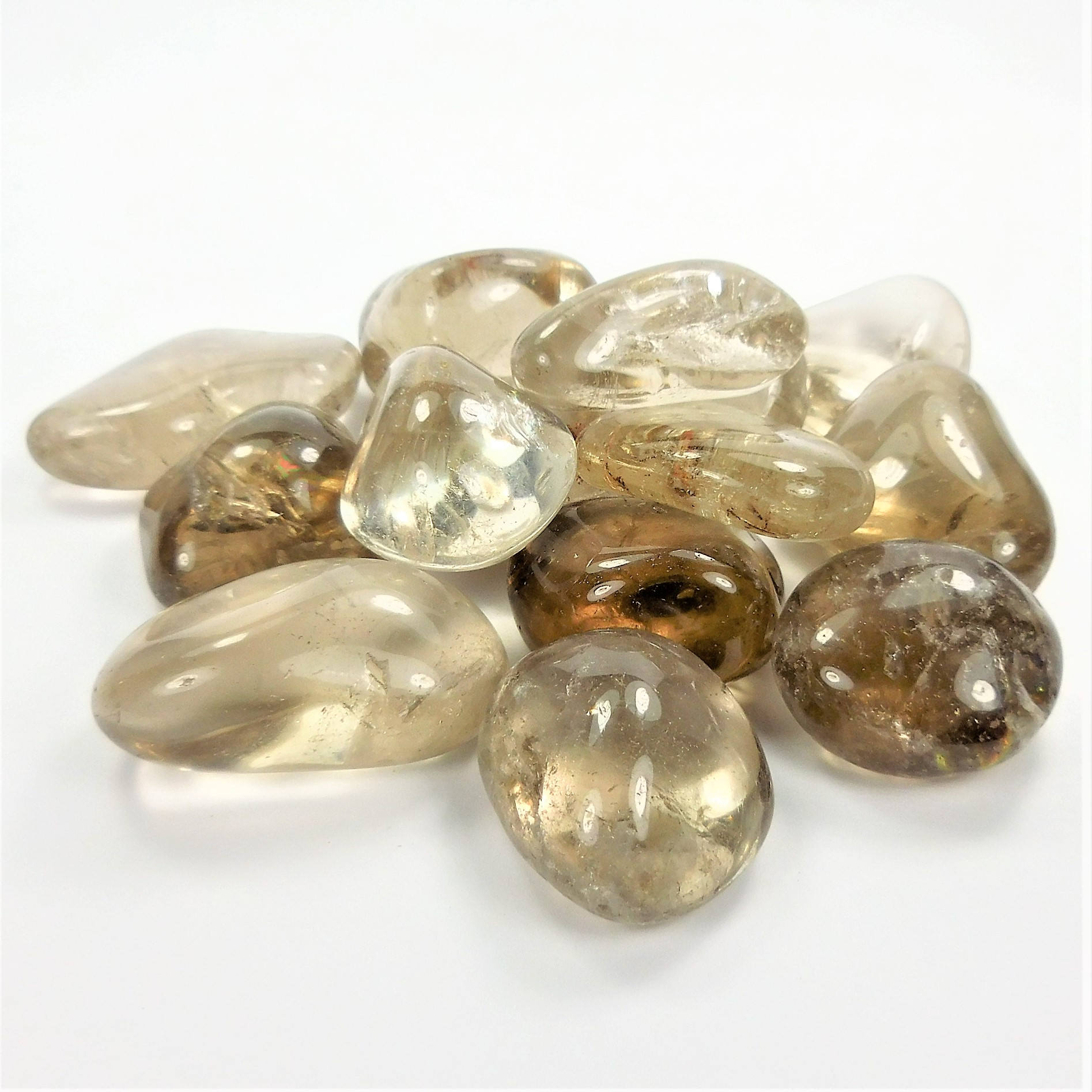 Smoky Quartz Crystal (3 Pcs) Tumbled Gemstones