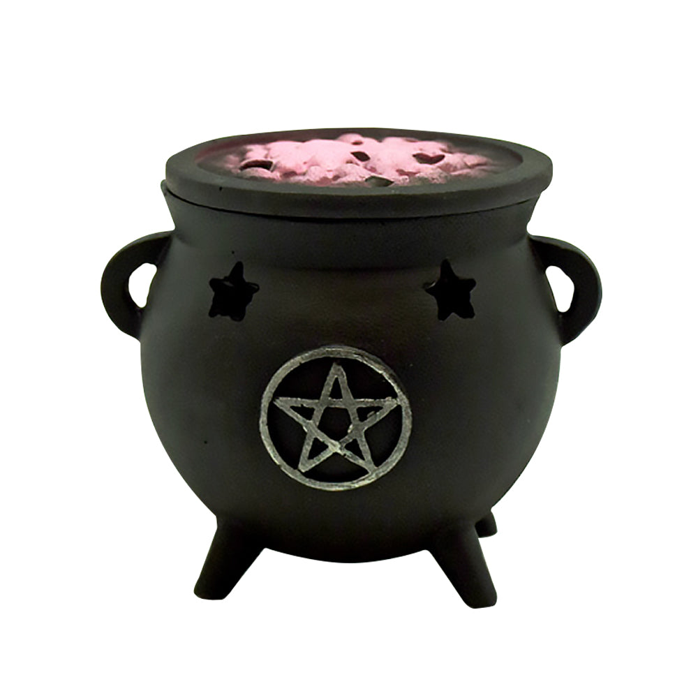 Pentagram Cauldron Incense Burner - 3"