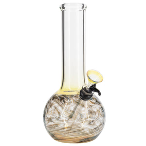 LA Pipes Raked Tiger Stripe Accented Beaker Bong 8"