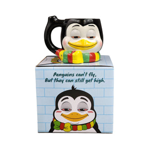 Stoned Penguin Pipe Mug