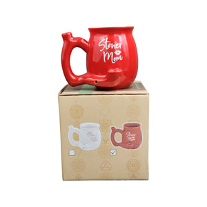 Stoner Mom Mug - Red with White Logo