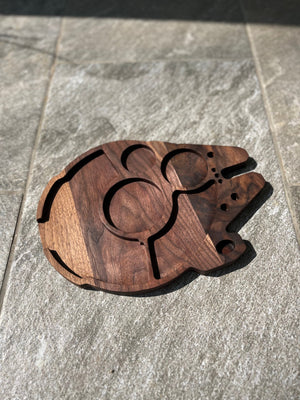 Millenium Falcon Hardwood Rolling Tray