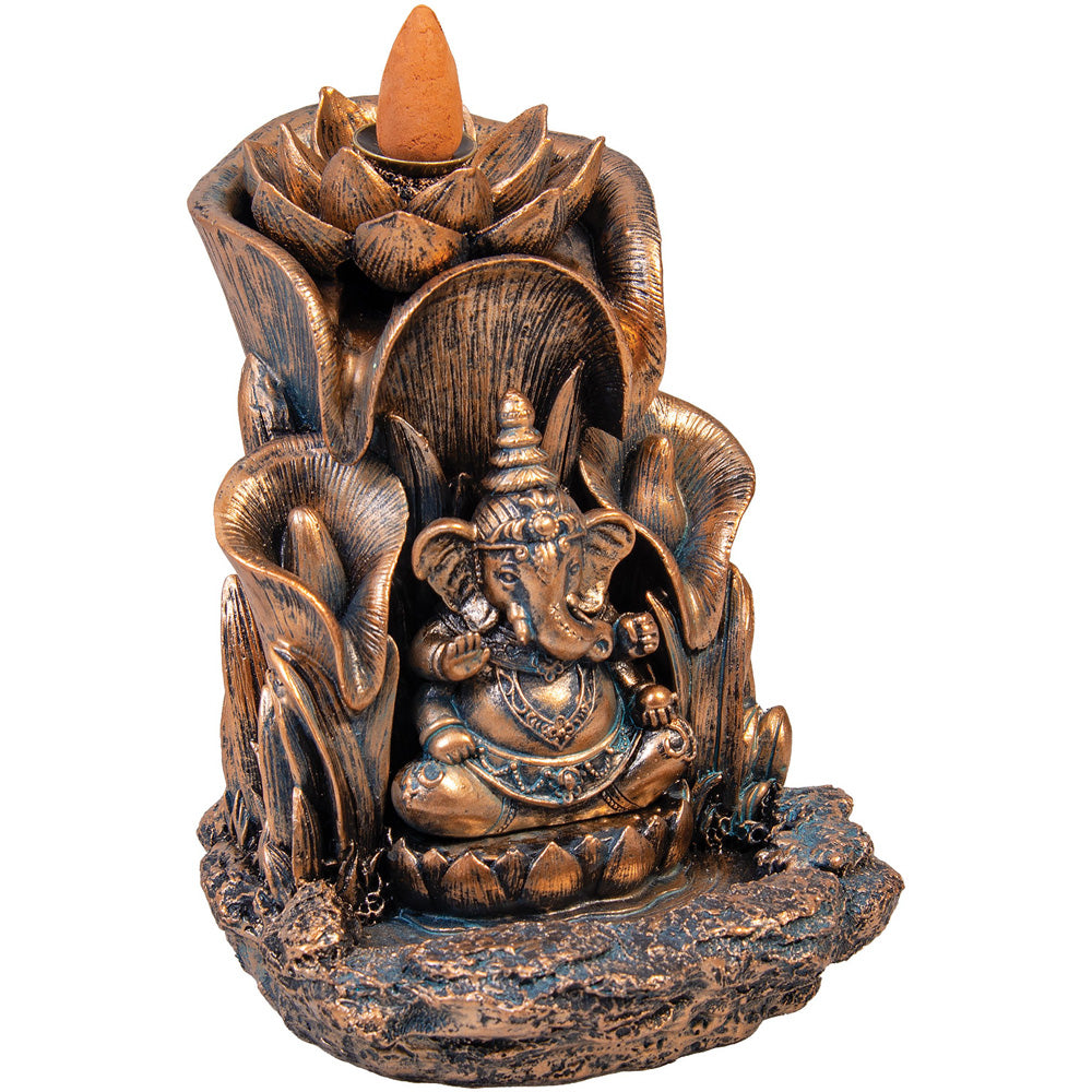 Ganesha Backflow Incense Burner - Polyresin