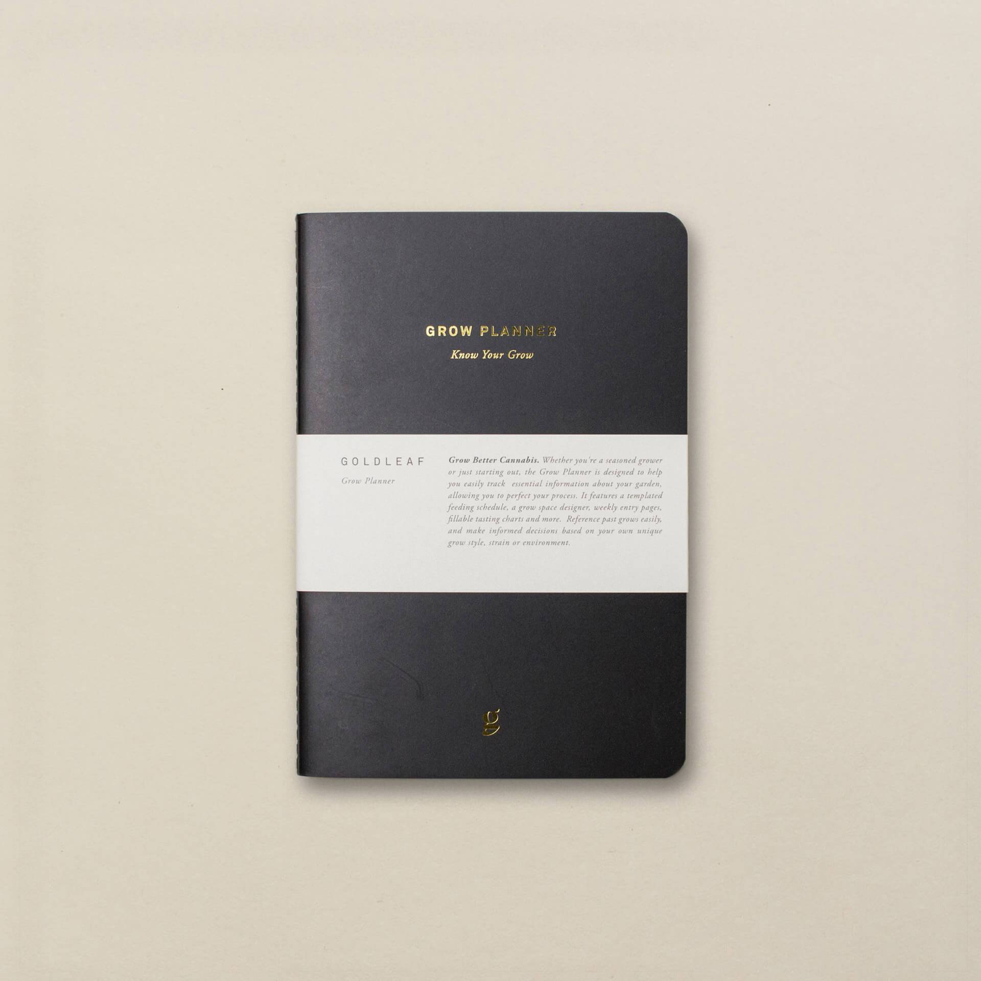 Goldleaf Home Grow Cannabis Planner Journal