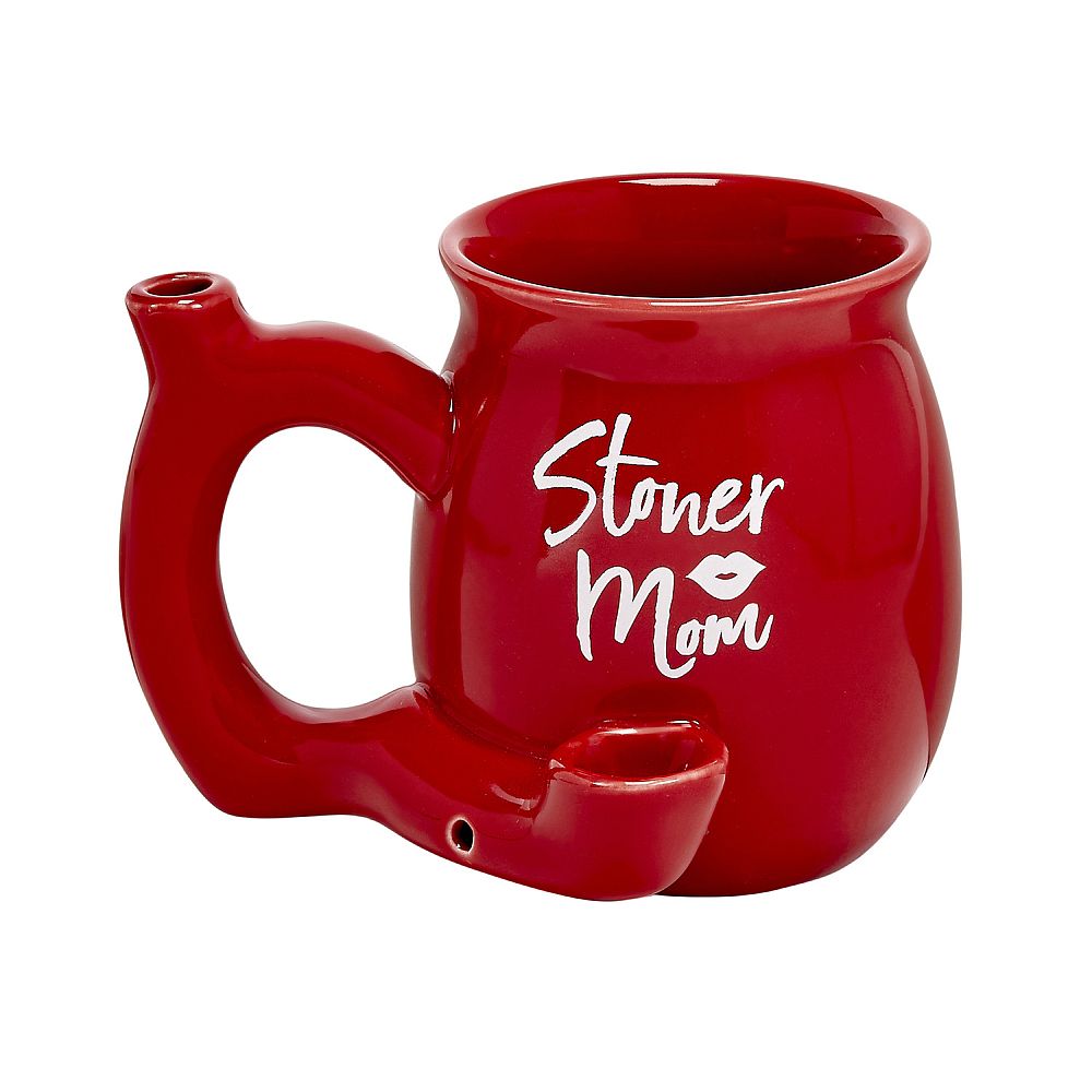 Stoner Mom Mug - Red with White Logo