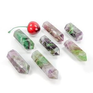 Rainbow Fluorite Crystal Point Tower Standing Obelisk Gemstone Decor