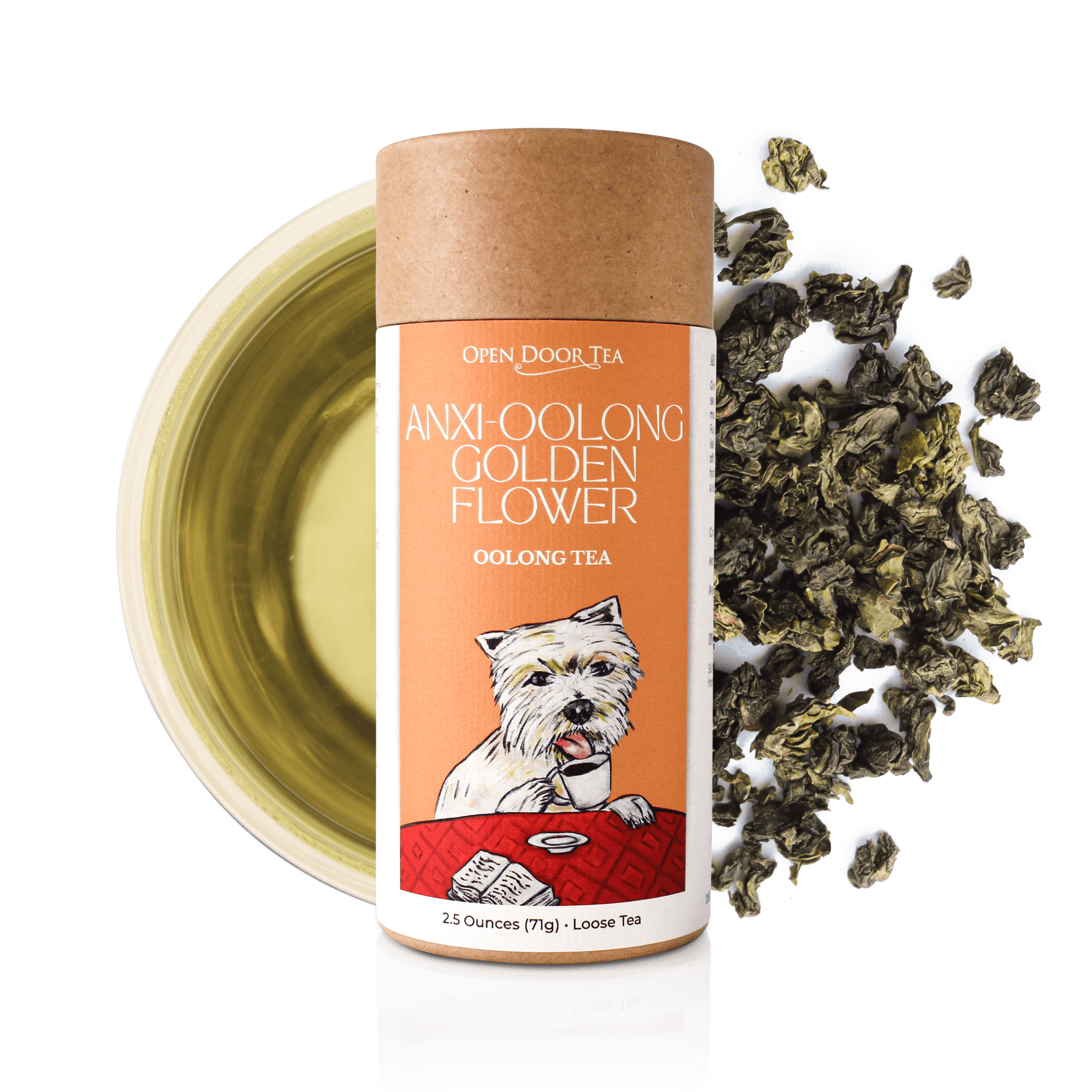 Anxi Oolong Golden Flower by Open Door Tea CT