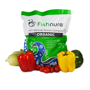 Fishnure 8lb sustainably sourced odorless organic humus compost fertilizer