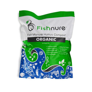 Fishnure 8lb sustainably sourced odorless organic humus compost fertilizer