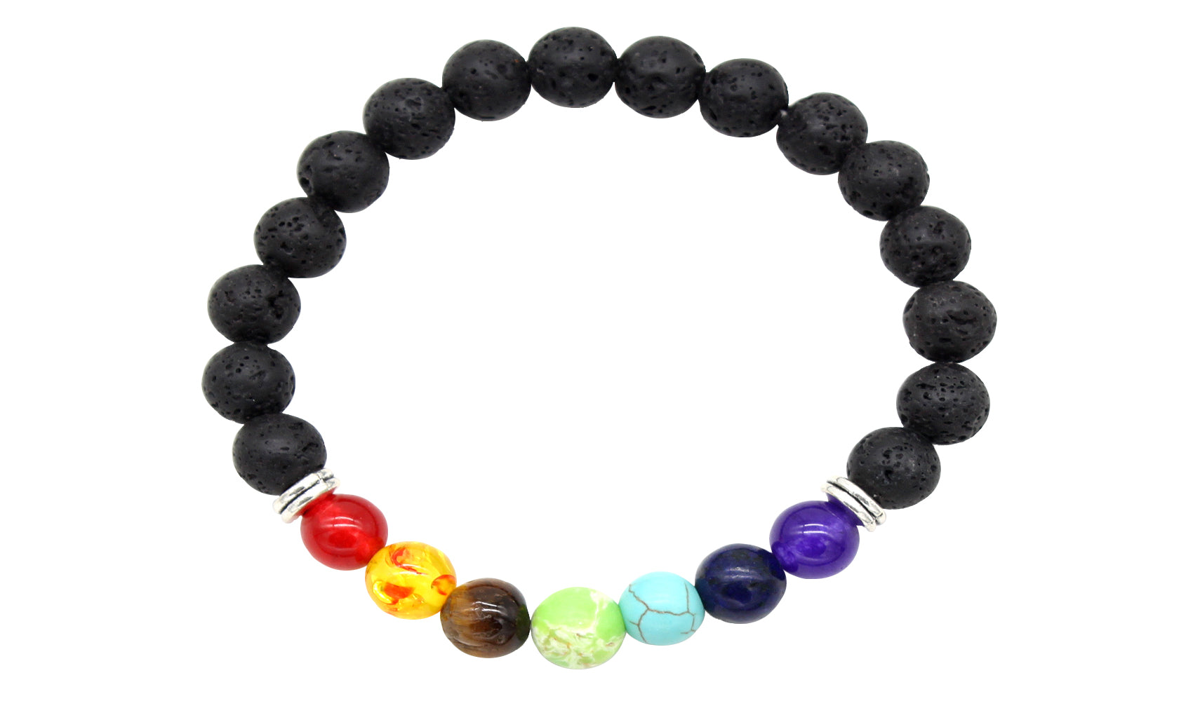 7 Genuine Chakra Healing Natural Stone Bead Anklet