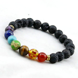 7 Genuine Chakra Healing Natural Stone Bead Anklet