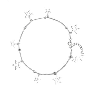 Sterling Silver Star anklet