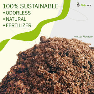 Fishnure 8lb sustainably sourced odorless organic humus compost fertilizer