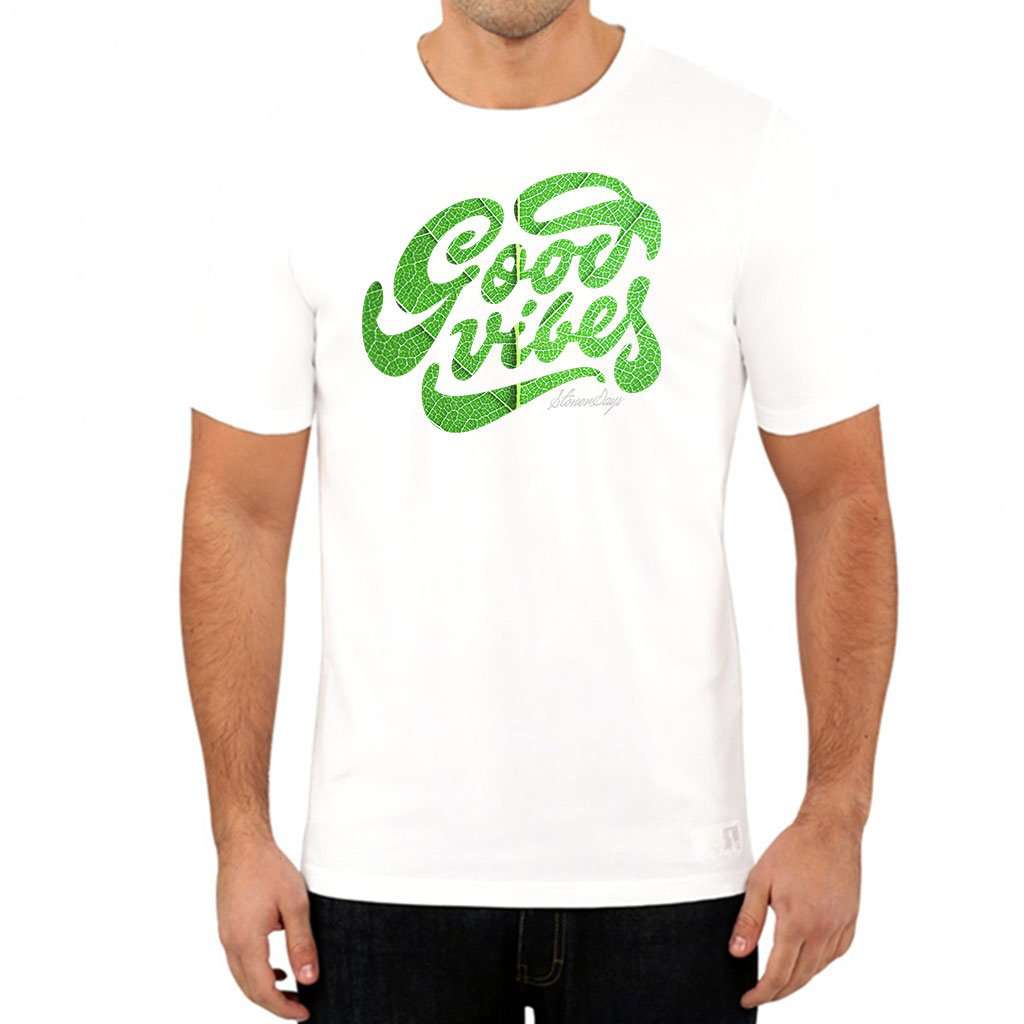 Men's Groovy Vibes Tee White