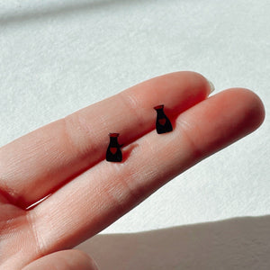 Takeout Box Earring Studs