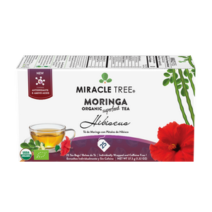 Organic Moringa Tea, Hibiscus by Miracle Tree