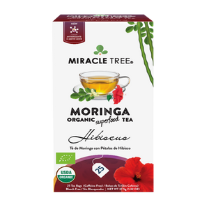 Organic Moringa Tea, Hibiscus by Miracle Tree