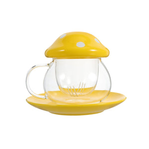 Mushroom Tea Infuser Glass - 10 OZ