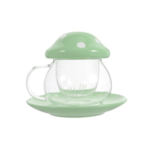 Mushroom Tea Infuser Glass - 10 OZ