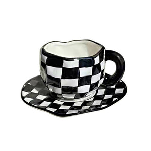 Checkered Mug Set