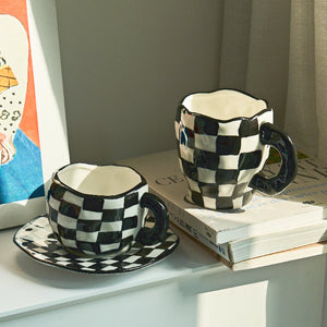 Checkered Mug Set