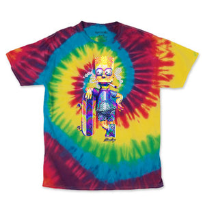 Pop Art Bart Rainbow Tie Dye Tee