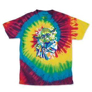 Pop Art Jedi Master Rainbow Tie Dye Tee