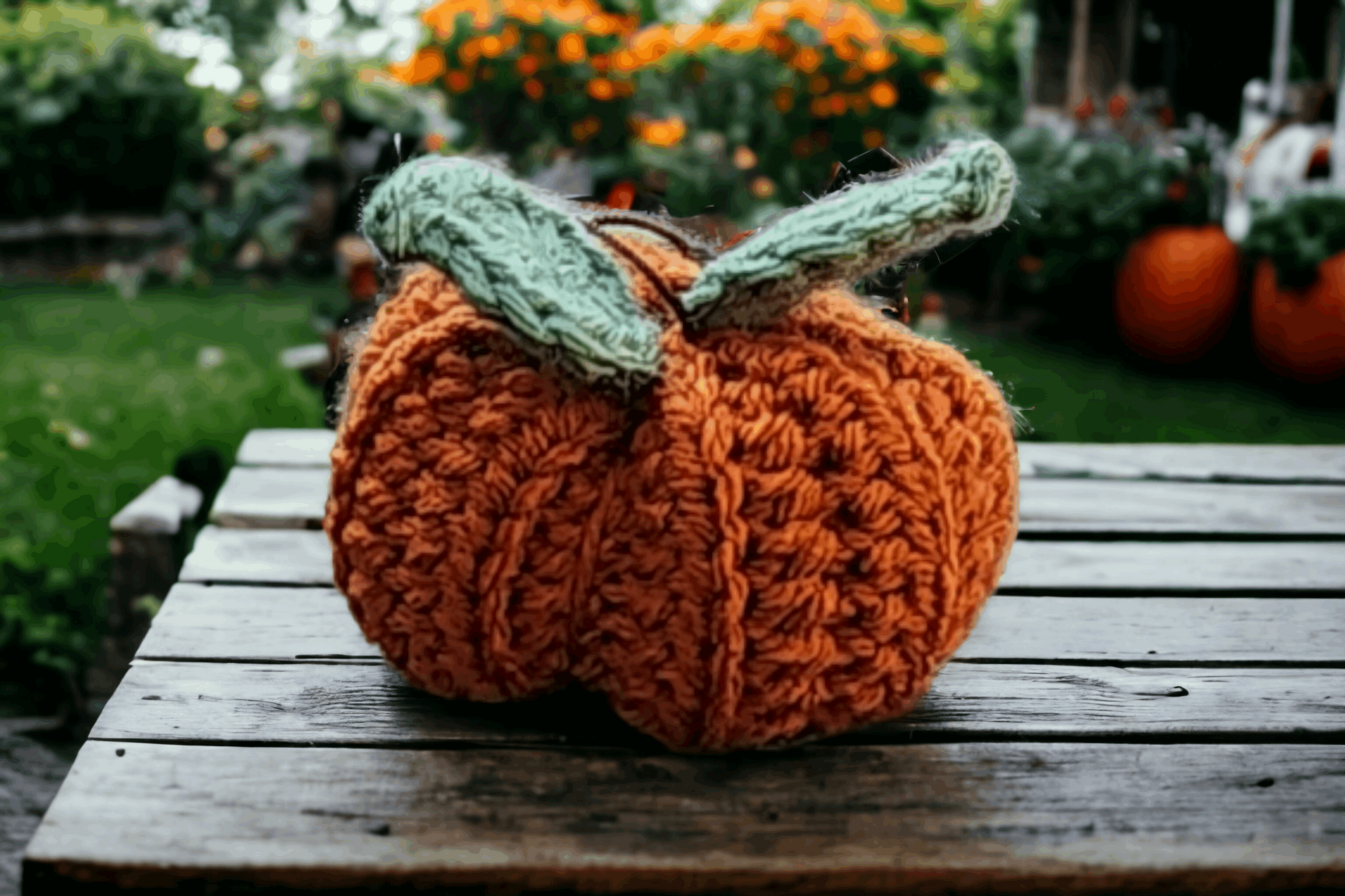 Hand Crocheted Pumpkin Freshie