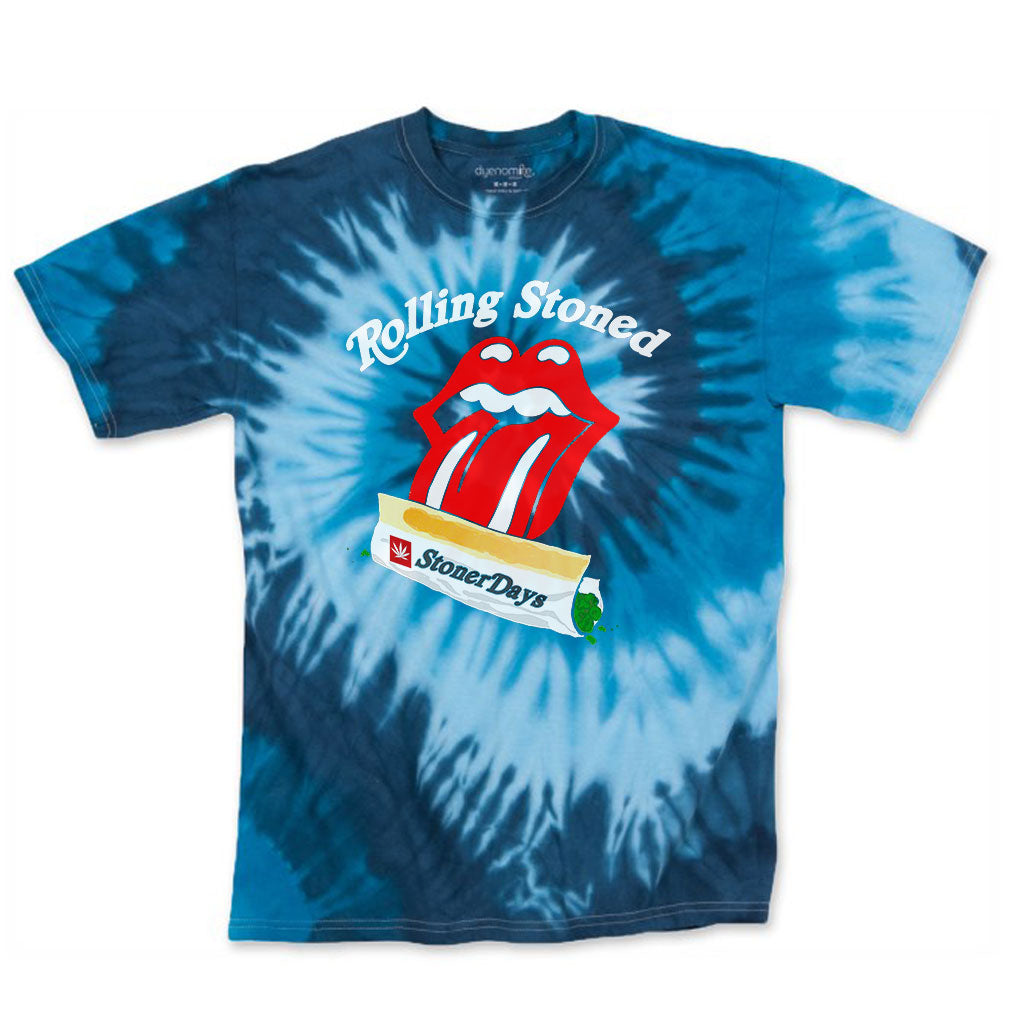 Rolling Stoned Blue Tie dye