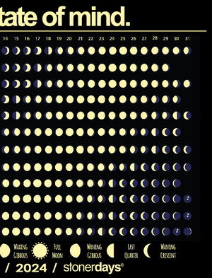 2024 Moon Phases Dab Mat