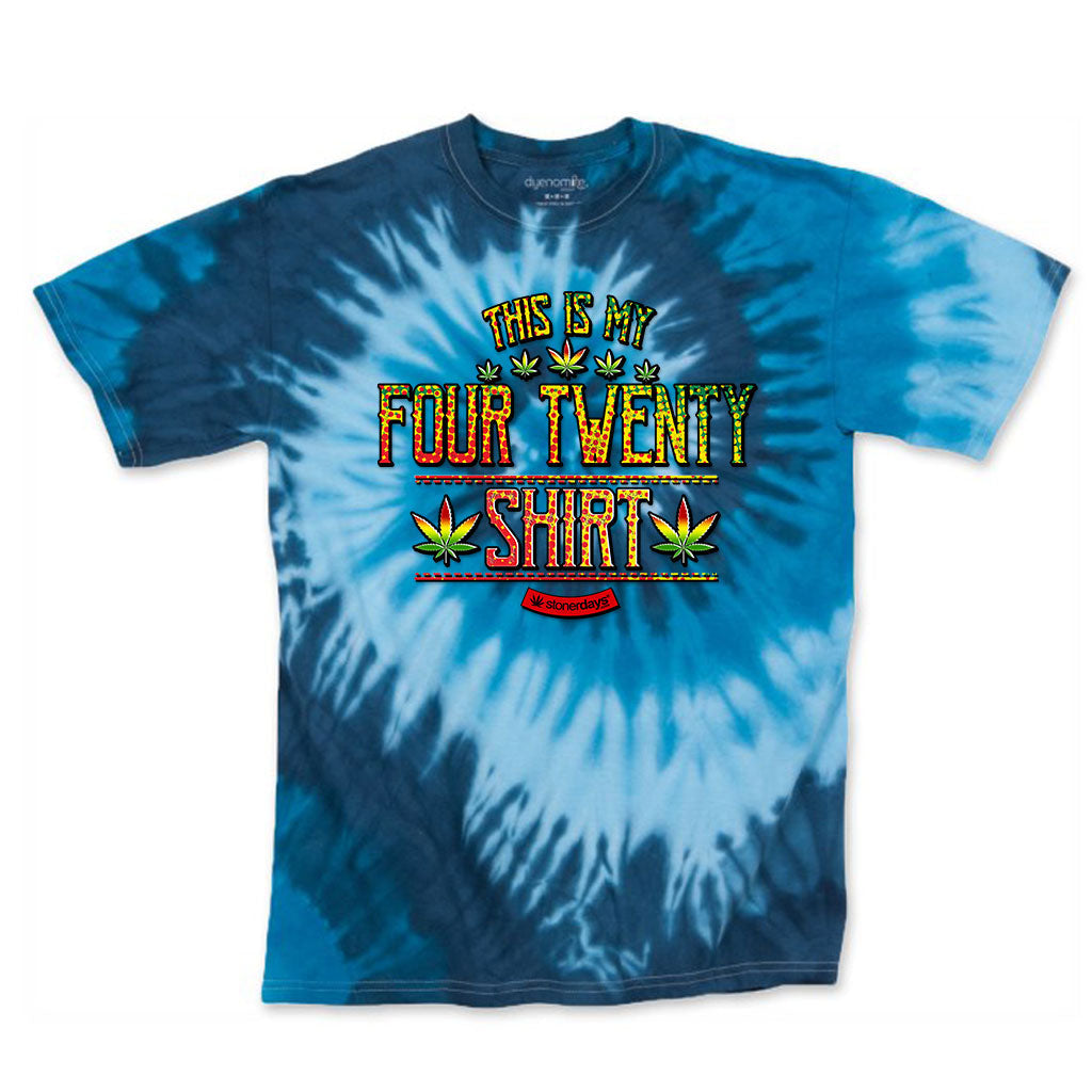 This is my Four Twenty Shirt Blue Tie dye