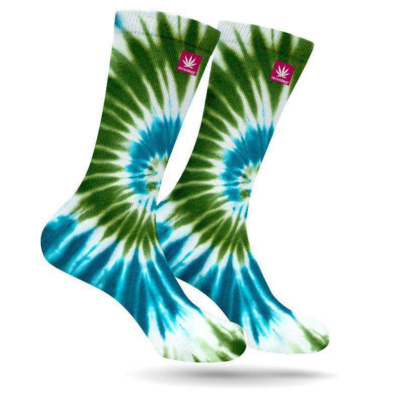 TIE DYE OCEAN CREW WEED SOCKS