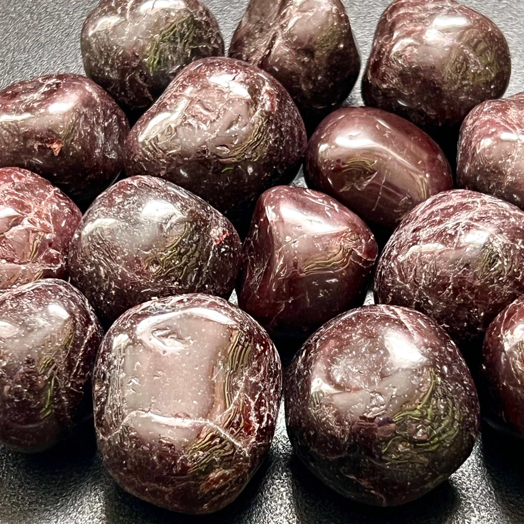 Cherry Garnet Tumbled (3 Pcs) Gemstone Polished Crystal