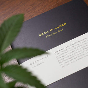 Goldleaf Home Grow Cannabis Planner Journal