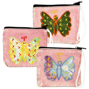 ThreadHeads Butterfly Coin Pouch-5.5"x5" / 6pcs