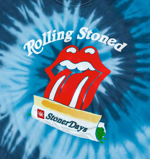 Rolling Stoned Blue Tie dye