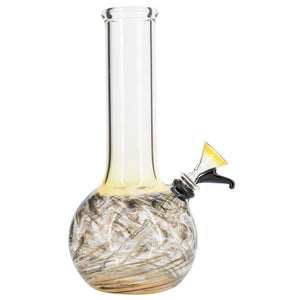 LA Pipes Raked Tiger Stripe Accented Beaker Bong 8"