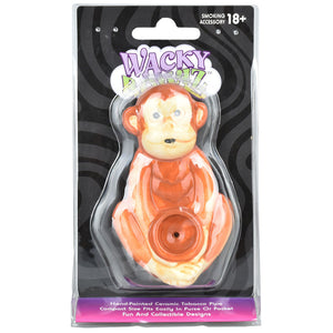 Wacky Bowlz Monkey Ceramic Hand Pipe | 4"